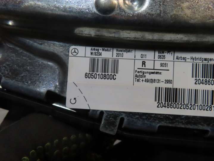 605010800C Подушка безопасности  Mercedes C W204/S204 (2007-2012) 2007г. | Фото № 4  605010800C Подушка безопасности  Mercedes C W204/S204 (2007-2012) 2007г. - Фото 4